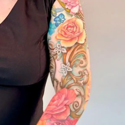 Filigree Floral Bodyset Tattoo Design Thumbnail
